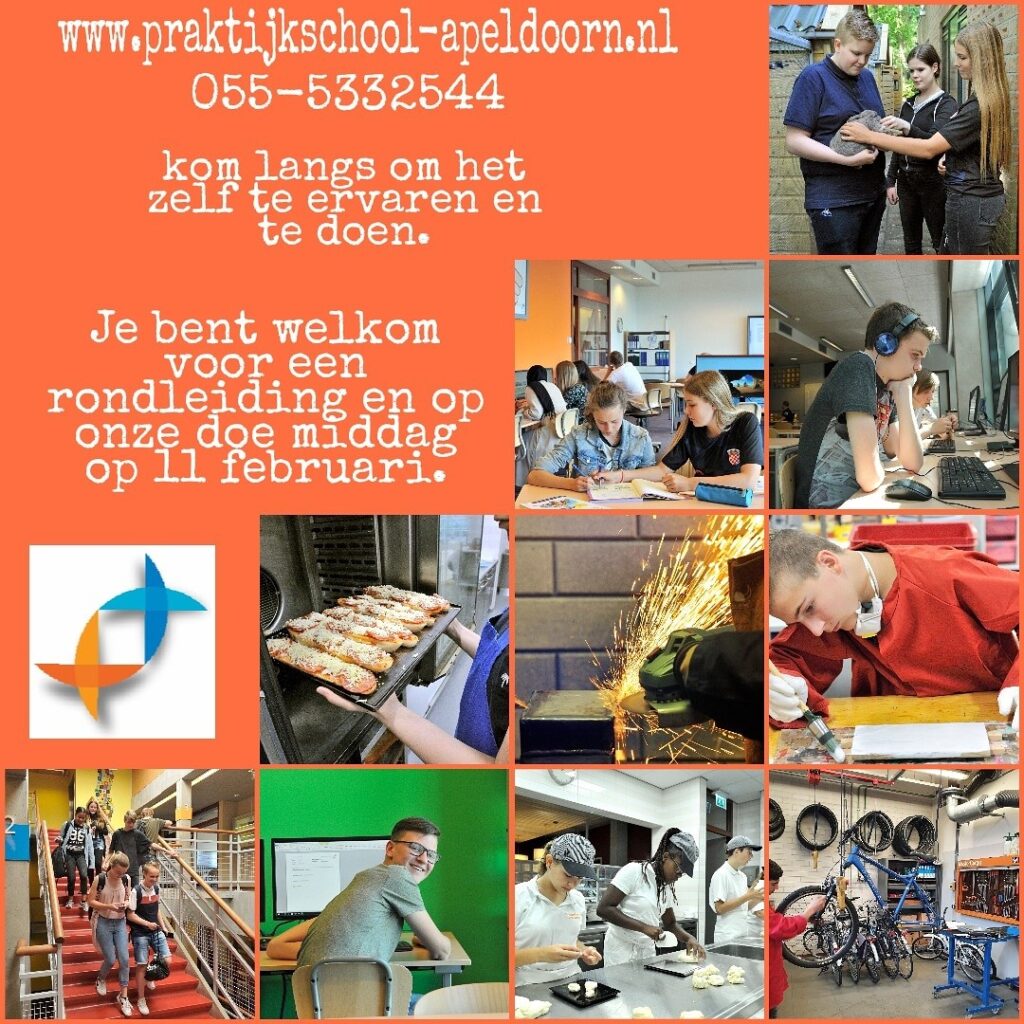 Doemiddag Praktijkschool Apeldoorn verplaatst naar 11 februari